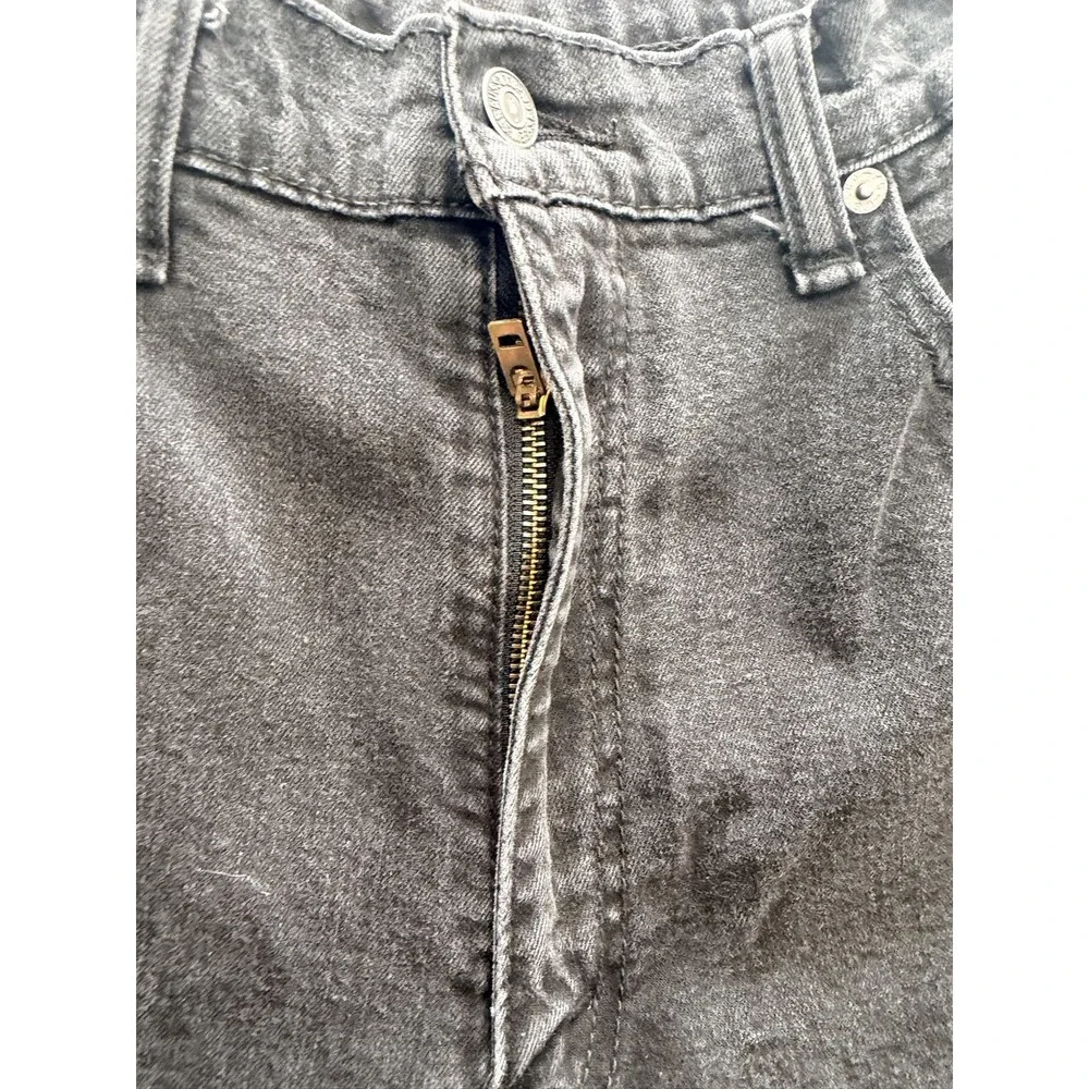 Levi's 550 Jeans Mens 38x30 Gray Charcoal Wash Relaxed Fit Tapered Denim Pants